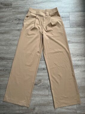 HALARA Rose Tan Wide Leg Trousers